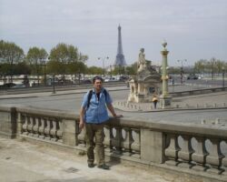 Traveller in City of Arts, Paris, 2011